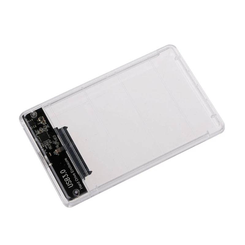 2 5 &quotUSB 3 0 SATA HDD жесткий диск Внешний корпус полный прозрачный ABS + металл горячее