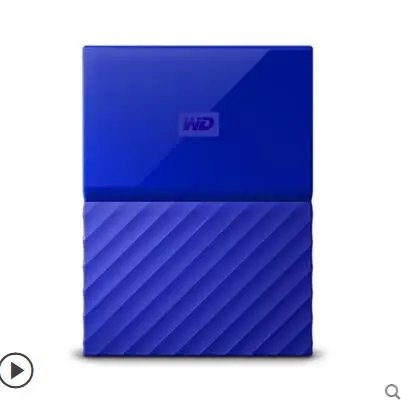 Синий WD My Passport внешний жесткий диск USB 3,0 1 ТБ 1 T 2 T Портативный шифрование жесткого диска устройства для хранения SATA 3 для Windows Mac - Цвет: Синий