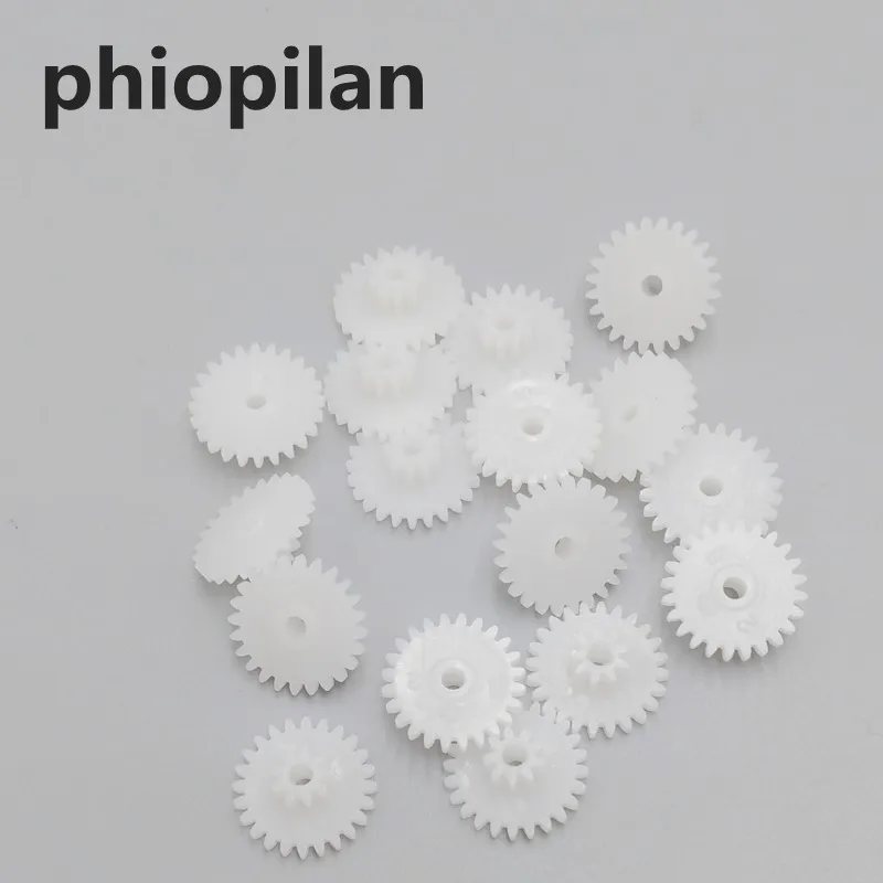 PHIOPILAN 0 5 Модуль 24T 9T 2409-2B 2B пластиковая Двойная зубчатая диафрагма 2 05 мм