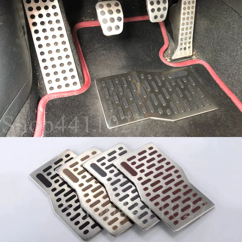 Автомобильный Алюминий Pad пластина педаль ног ковры напольные коврики для Ford f 150