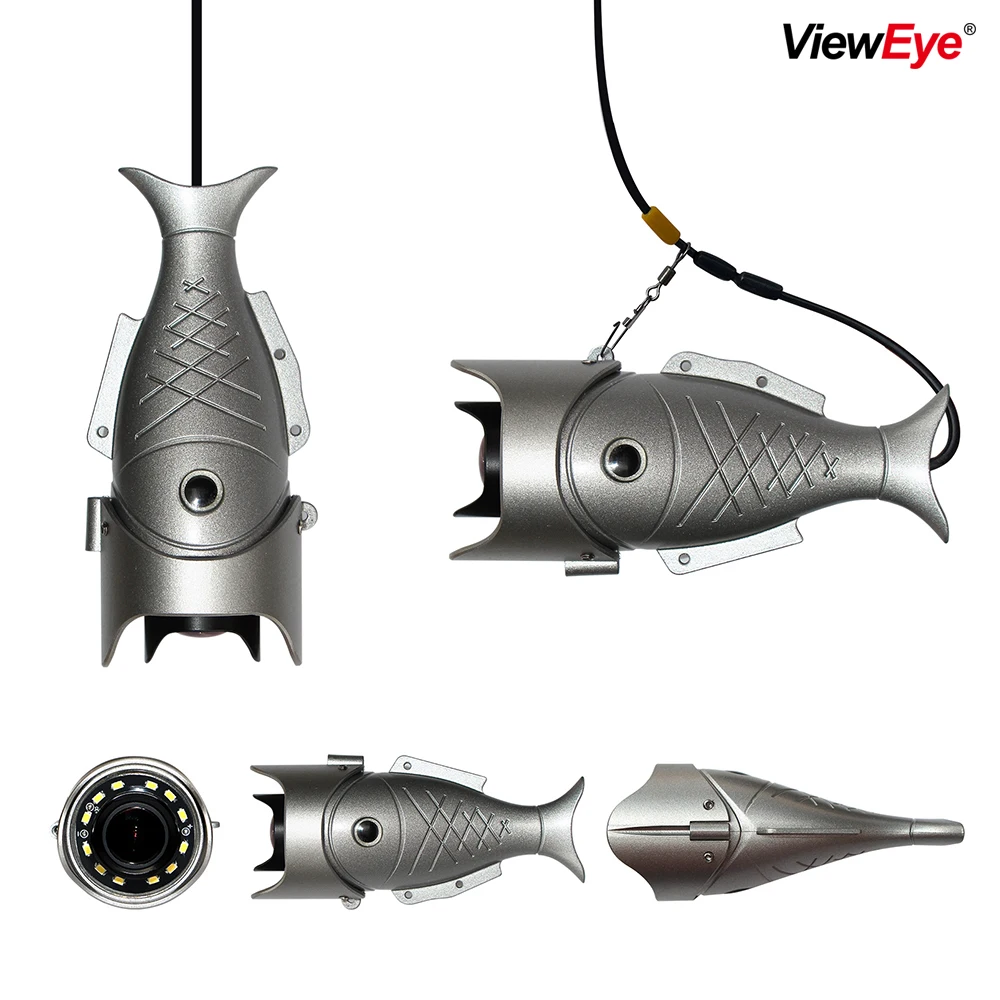 ViewEye 5-дюймовый видео-рыболокатор рыболовный чемодан для камеры Full HD 1080P зимней
