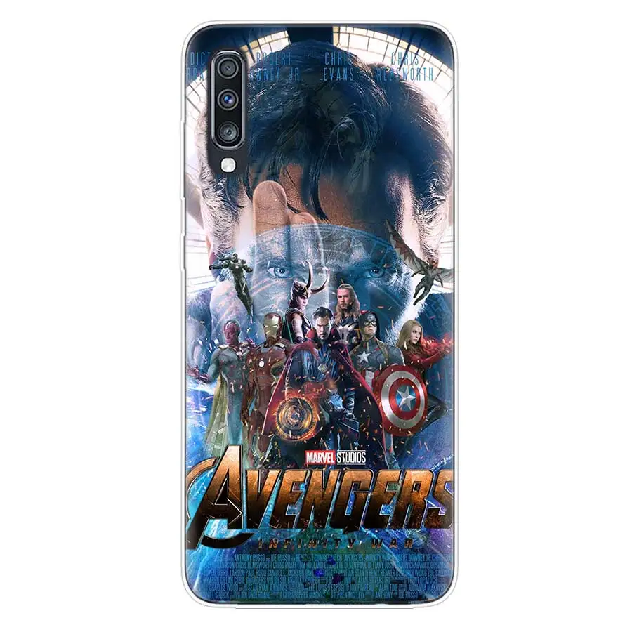 Marvel Comics Soft TPU Case For Samsung Galaxy S10 Plus S10E A70 A50 A30 M40 M30 M20 A60 A40 A20 A10 M10 A20E A80 Cover |