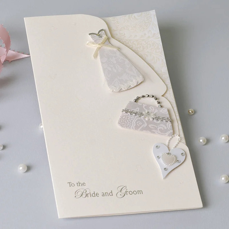 Черно белая свадебная пригласительная открытка для невесты и жениха 8 шт./лот|card