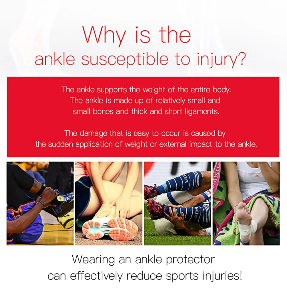 GOBYGO 1PCS Sports Ankle Support Elastic Ankle Brace Guard Foot Protector Basketball Football Taekwondo Ankle Protection