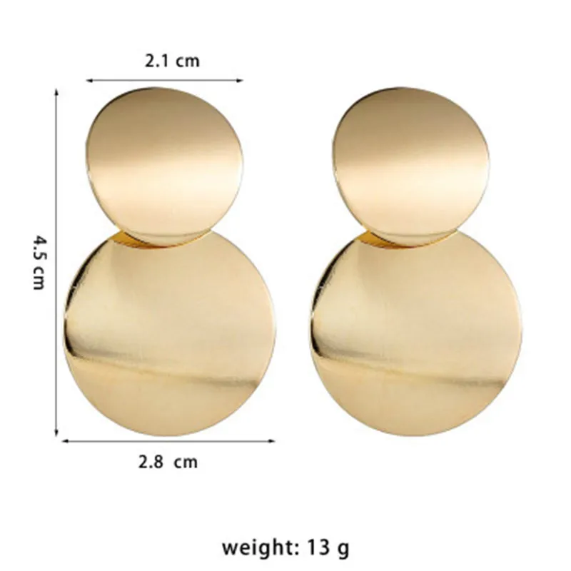 

BK Golden Color FASHION PEARL ALLOY GEOMETRIC FLOWER LONG WOMEN EARRINGS