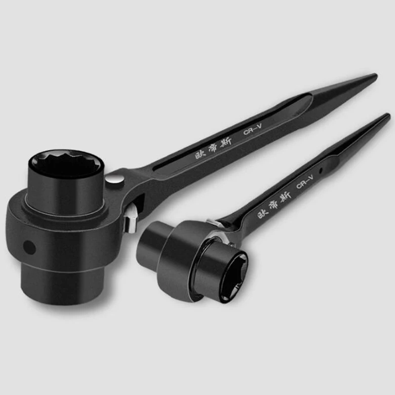 1 шт. Трещоточный ключ для строительных лесов гаечный конический торцевой