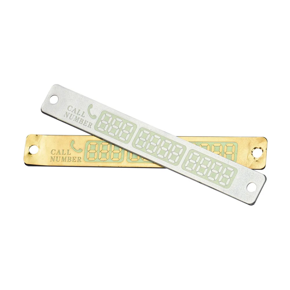 Car Interior Accessories Parking Number Plate Card Telephone Notice Night Florescent Sucker 17*7 | Автомобили и мотоциклы