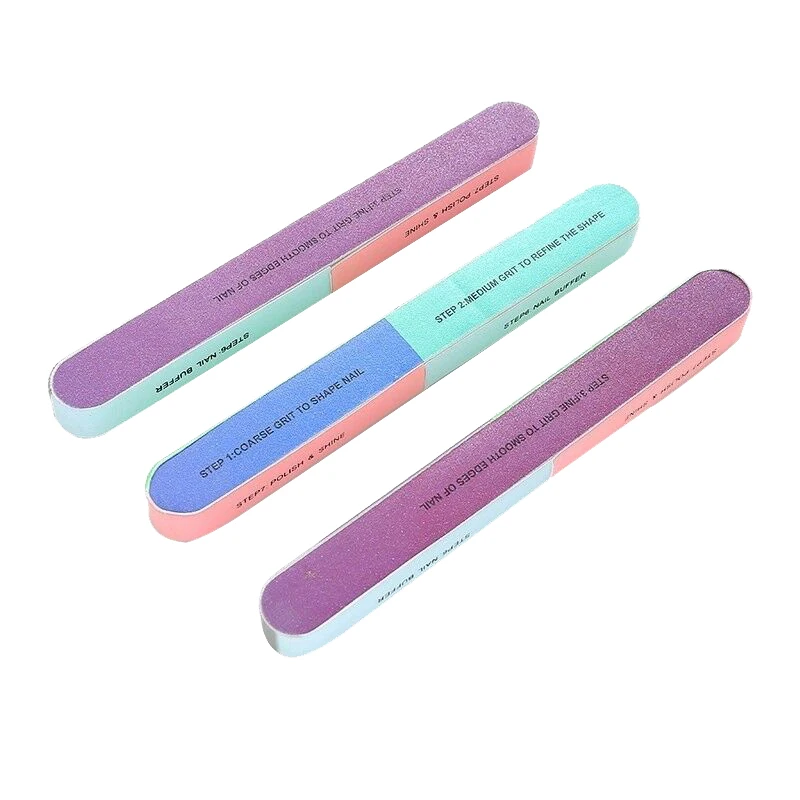 1PC 6 Way Nail File Salon Professional Polishing Sanding Finger Toe Manicure Nail Art Tool For UV Gel