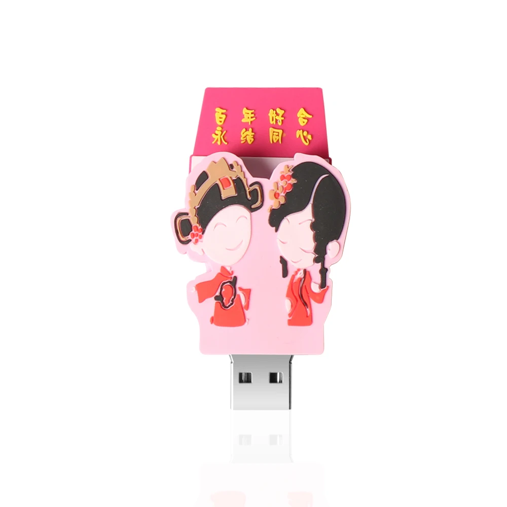 Usb флеш накопитель для невесты жениха свадьбы пары 4 ГБ 8 реальная емкость 16 32