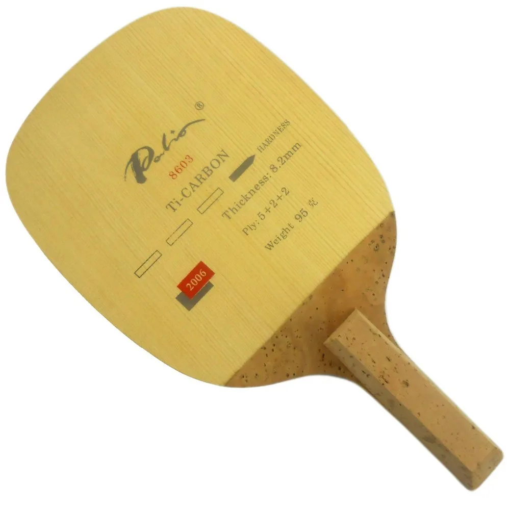 

Palio 8603 Ti-Carbon Table Tennis Blade (Japanese Penhold) for PingPong Racket