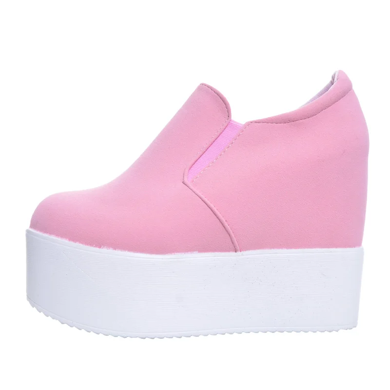 Женские ботинки на танкетке HEE GRAND Мягкие осенние платформе и высоком каблуке