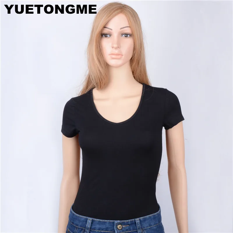 Лето женщины свободного покроя глубокий V шеи твердые рукавов рубашки женщин