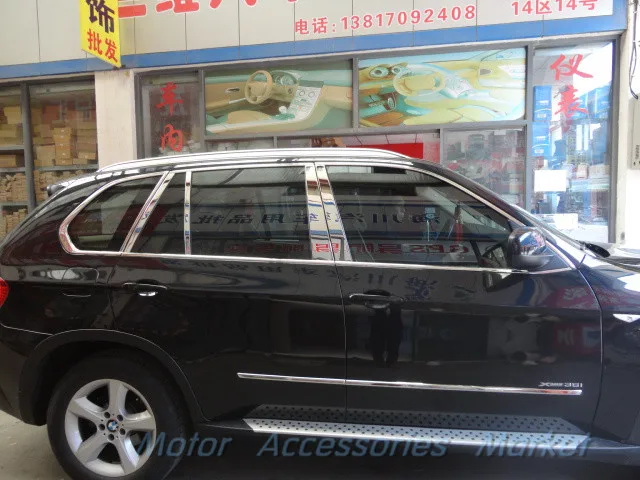 Новая хромированная боковая крышка корпуса из нержавеющей стали для BMW X5 E70 2008