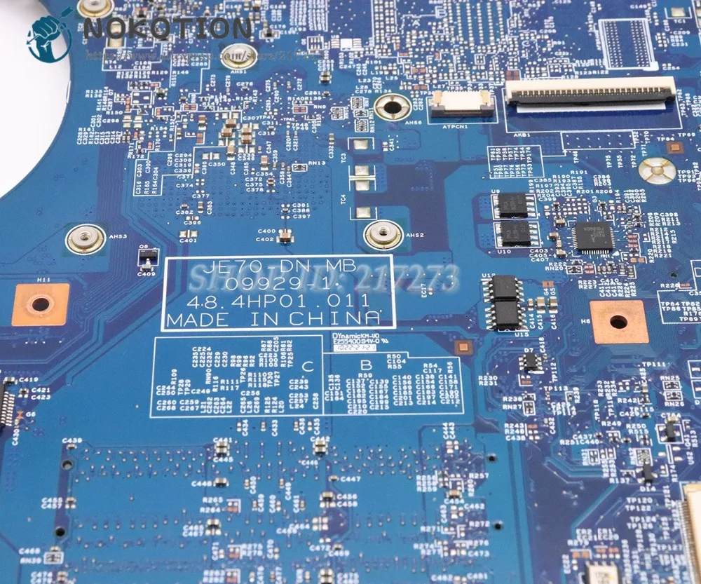NOKOTION JE70-DN 48.4HP01.011 MBPT901001 основная плата для acer aspire 7551 7551G PC материнская плата DDR3 Бесплатный процессор