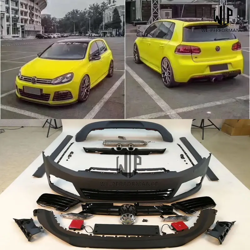 Комплекты неокрашенных кузовов для автомобиля Golf 6 R20 PP передний бампер задний
