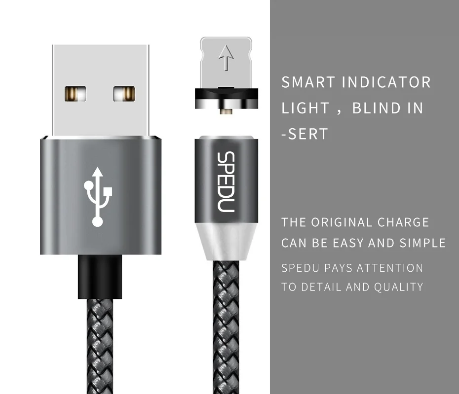 Быстрая зарядка,SPEDU 3in1 магнитная зарядка магнитный кабель USB для IPhone X 7 8 плюс Samsung Galaxy S8 oneplus 5 5t xiaomi huawei p20,беспроводное зарядное устройство беспроводная зарядка