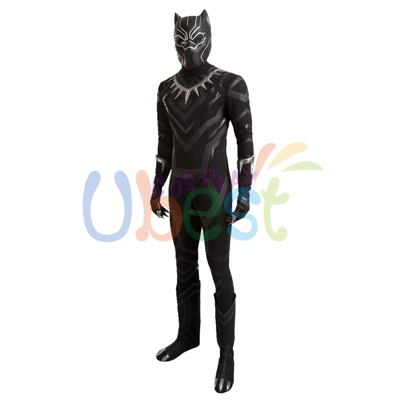 Костюм Капитана Америки для костюмированной вечеринки в стиле «Civil War T'Challa Black Panther» на Хэллоуин