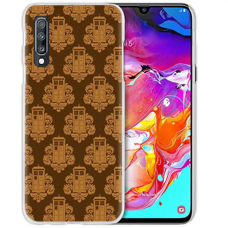 08 Box Доктор Кто чехол для samsung Galaxy A50 A70 A20e A40 A30 A20 A10 A8 A6 плюс A9 A7 Прозрачный жесткий чехол из ПК для телефона Ван Гог, Лидер продаж - Цвет: 08