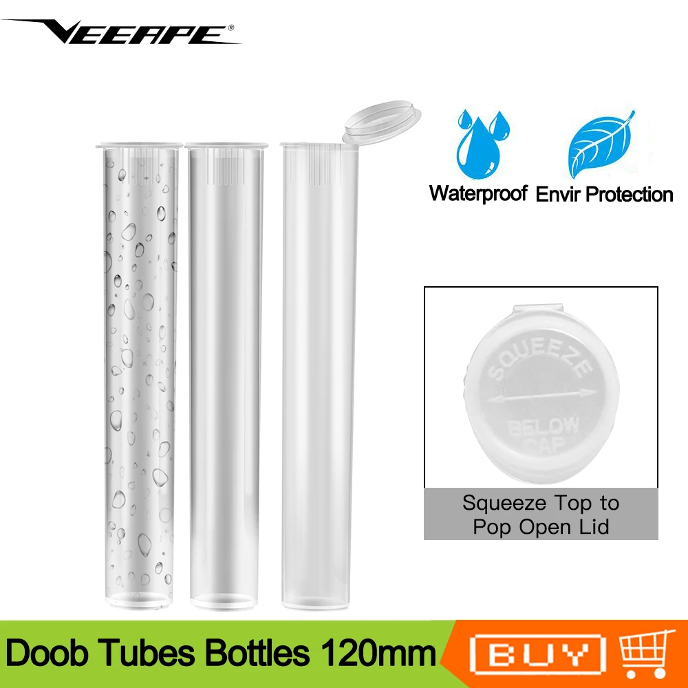 Оригинальные 3 шт 5 10 Veeape 120 мм контейнеры для сигарет doob tubes Поп топы бутылки