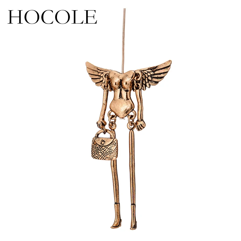 

Кукольный брелок HOCOLE Angle Wing, колье из сплава, ассорти обнаженных тел, ручная работа, аксессуары для ювелирных изделий