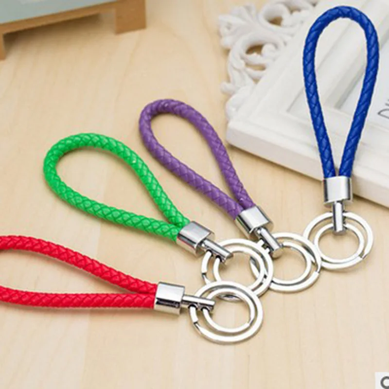 Творческий ключ пряжки оптовая чисто ручной тканые кожаный веревка пара