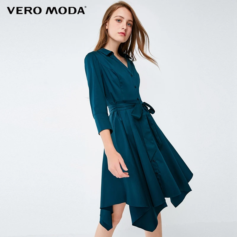 Vero Moda платье-рубашка с v-образным вырезом и пуговицами на запястье | 31837C507