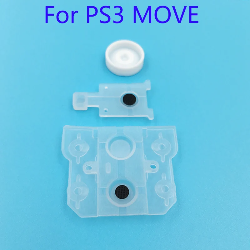100 комплектов резиновый кнопочный коврик для Sony Play Station 3 PS3 Move контроллер