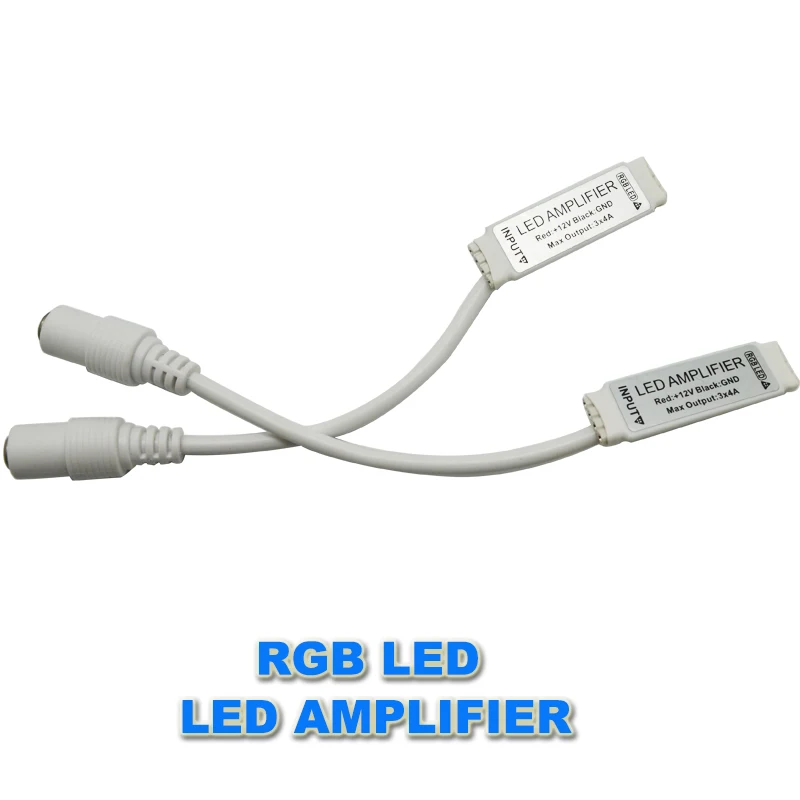 Мини RGB LED усилитель сигнала 20 шт. 12 В 24 контроллер с разъемом постоянного тока