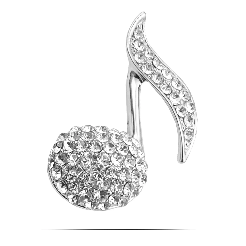 Zhen томоми элегантный нотный Кристалл шарф пряжки воротник брошь Шпильки Одежда