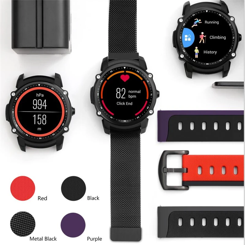 Для ios и android FS08 спортивные умные часы фитнес трекер: монитор сердечного ритма