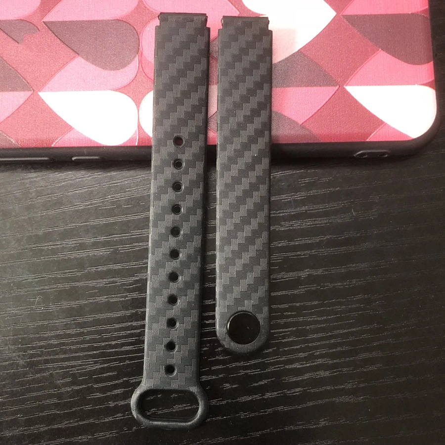 Ремешок из углеродного волокна для Mi Band 4 удлиненный браслет Xiaomi 2 замена браслета