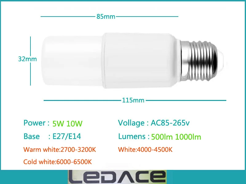 Светодиодная лампа Кукуруза E27 COB 5 Вт 10 с регулируемой яркостью 220 В/110 В|corn bulb e27|led