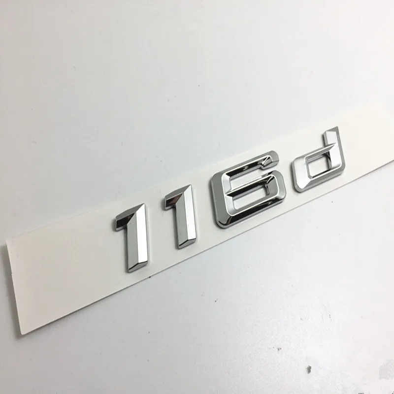 3D ABS 118i 120i 125i 130i 118d эмблемы для задних ботинок автомобиля значки с цифрами и
