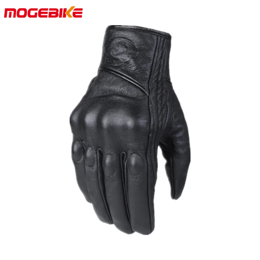 

Leather Winter Motorcycle Gloves Cycling Moto Motorbike Protective Gears Motocross Glove