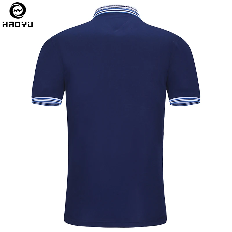 Мужская приталенная рубашка-поло из мерсеризованного хлопка с принтом короткими