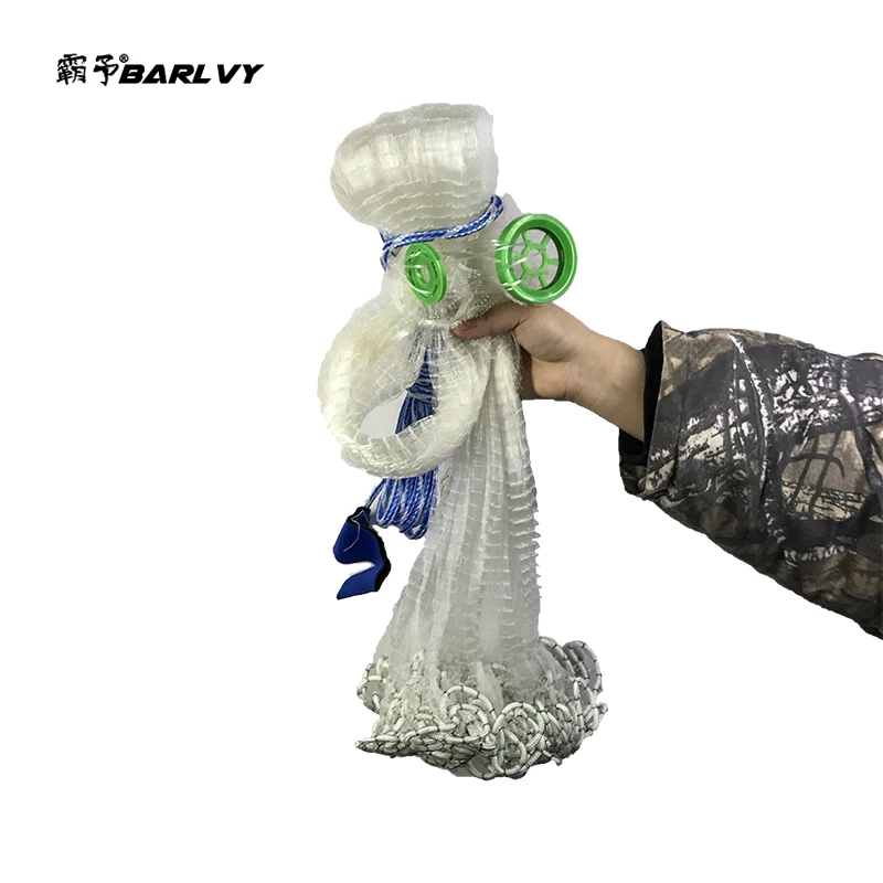 Литая сеть размером 2,4-7,2 м, американская ручная сеть 1*1 см, сетка для ловли нахлыстом, рыболовные сети, инструмент для занятий спортом на открытом воздухе