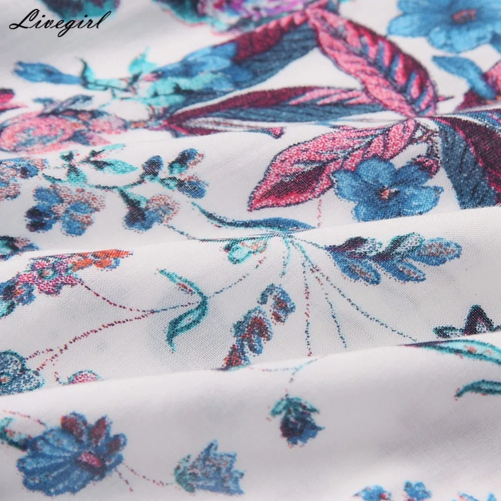 2017 богемное летнее Цветочный принт длинное платье Для женщин Сексуальная V шеи