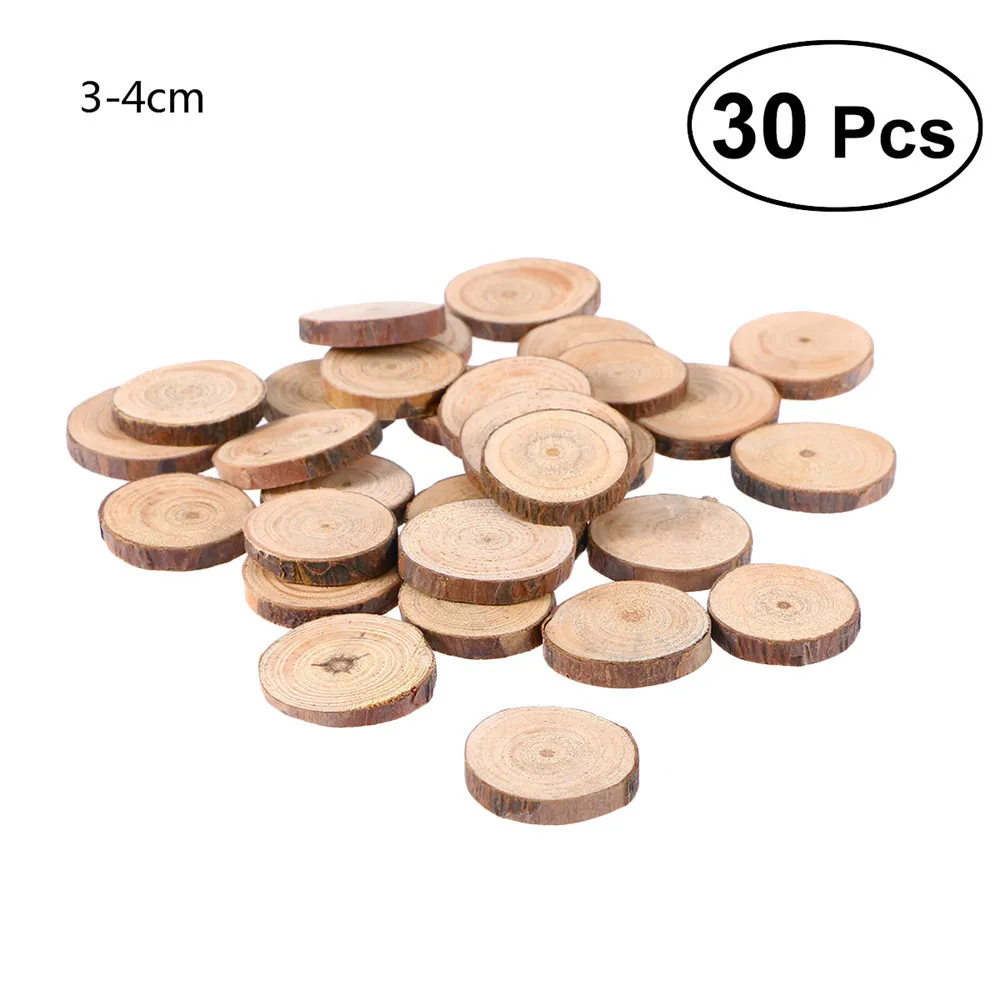 Деревянные деревянные ломтики Рождество день рождения детский праздник