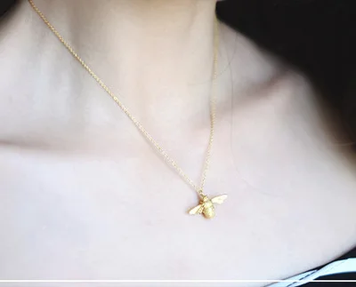 Личность 925 пробы серебро, пчела, Цепочки и ожерелья для Для женщин Корейская Ювелирная повязка на голову женский кулон длинные ювелирные изделия-ожерелья
