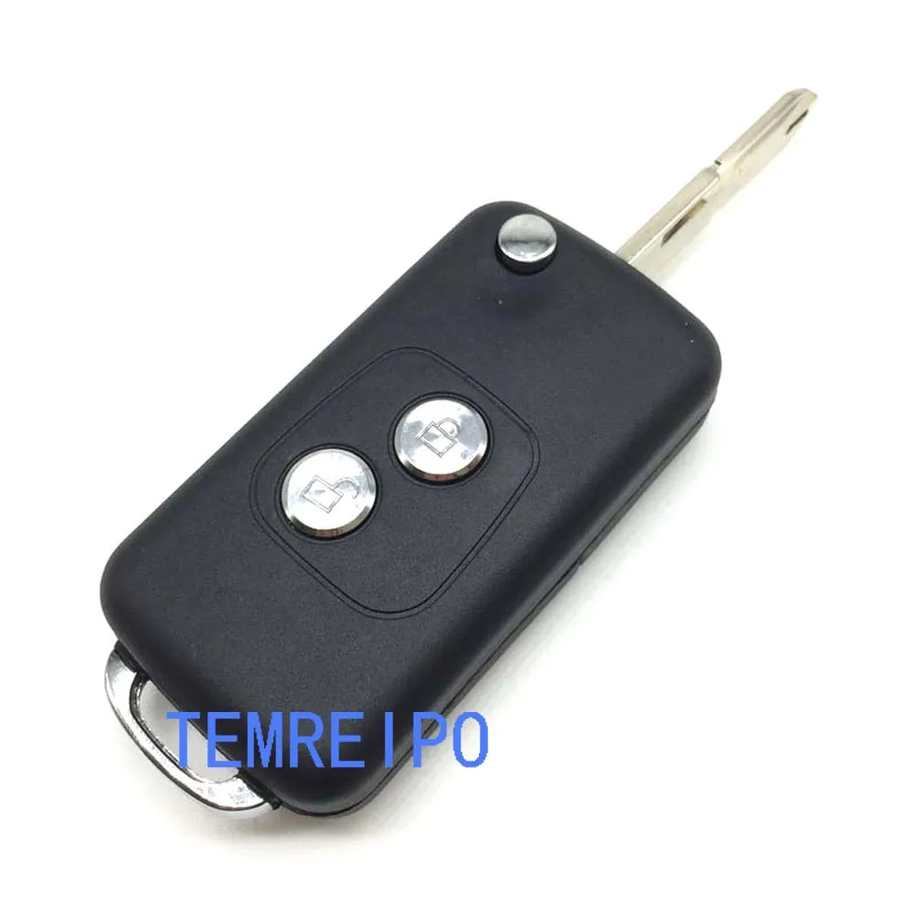 10pcs/lot Remote Folding Flip Key Case For Peugeot 206 citroen c3 c2 2 Button Control Blank fob selling | Автомобили и мотоциклы