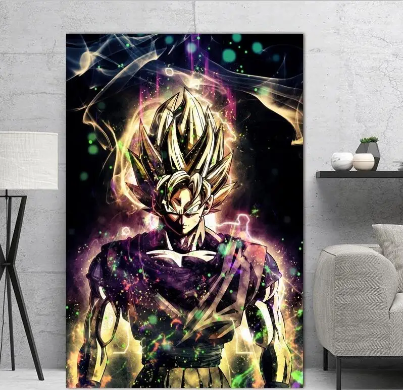 Вышивание DIY живопись 5D домашнее украшение с бриллиантами Dragon Ball Гоку вышитая картина узор стены Стикеры полный квадрат дрель - Цвет: Diamond XJNN1748-09