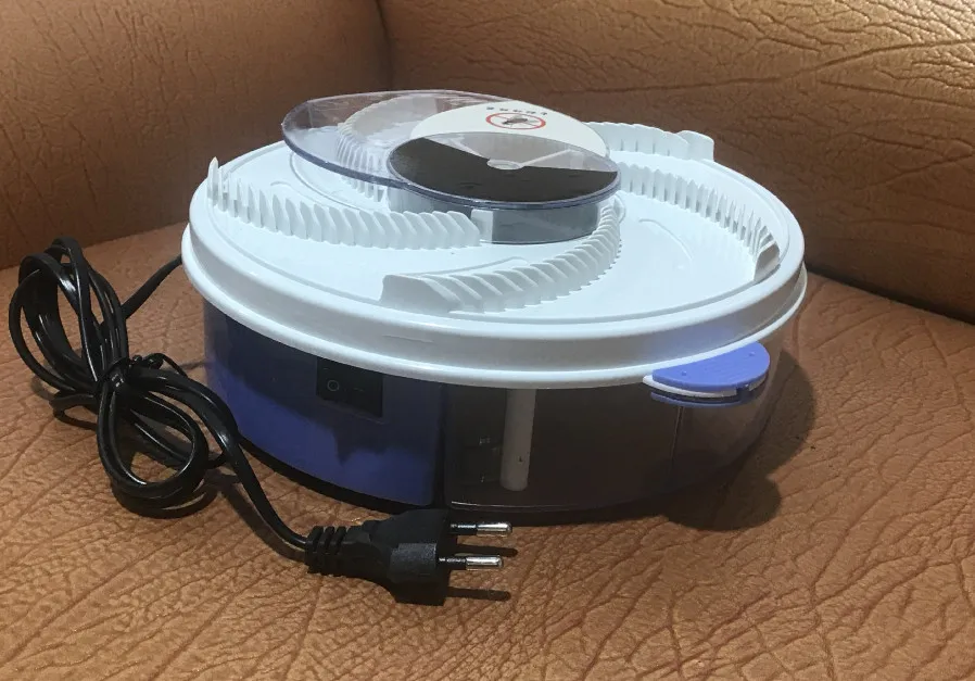 EU Ловушки для насекомых, ловушка для мух, электрическая, USB, автоматическая ловушка для мух, ловушка для мух, ловушка для борьбы с вредителями, ловушка для мух, ловушка для мух - Цвет: EU