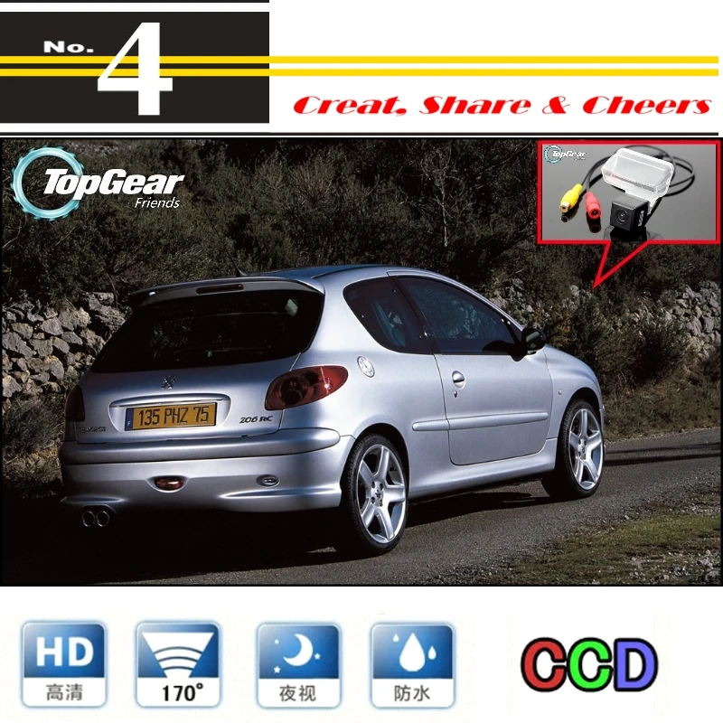 Автомобильная камера для Peugeot 206 / 207 306 307/308 заднего вида с высоким разрешением
