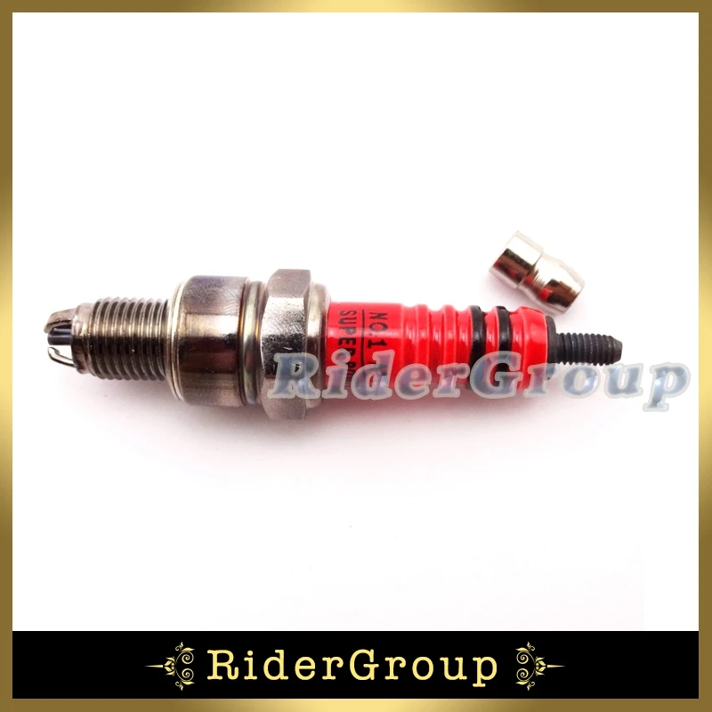 Гоночное зажигание 5 шт. 3 электроды свечи зажигания A7TC для двигателя 50 куб. См 70 90