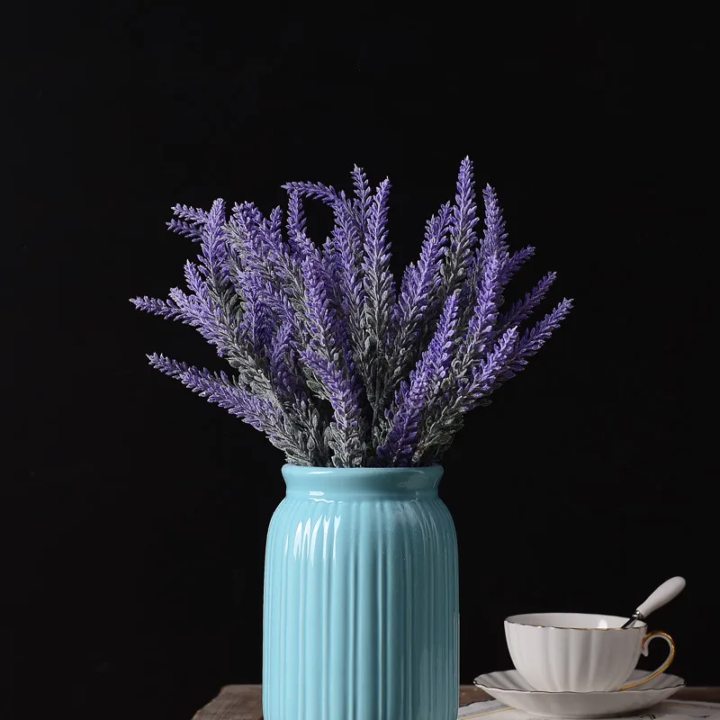 Искусственные Лавандовые искусственные цветы букет с распылителем красивый