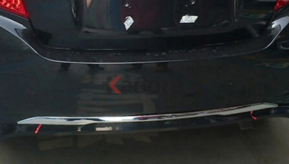 Для Toyota Vios Yaris 4dr Седан 2013 ABS хромированная Задняя Крышка багажника отделка Хвостовая дверь литье стример автомобильные аксессуары