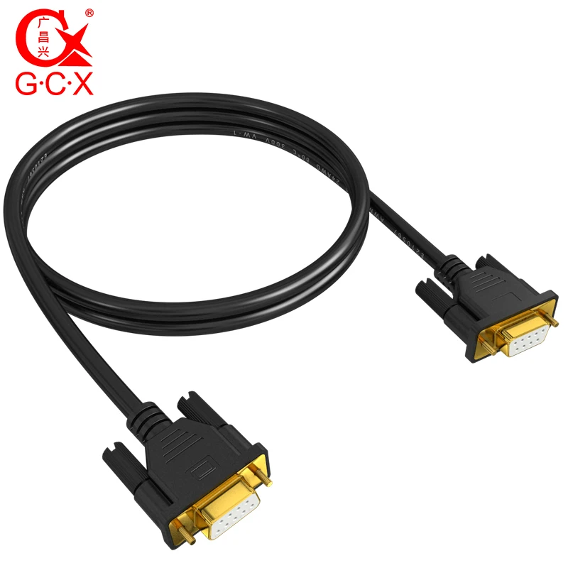 Высококачественный COM кабель RS232 последовательный штекер гнездо адаптер 24 AWG DB 9