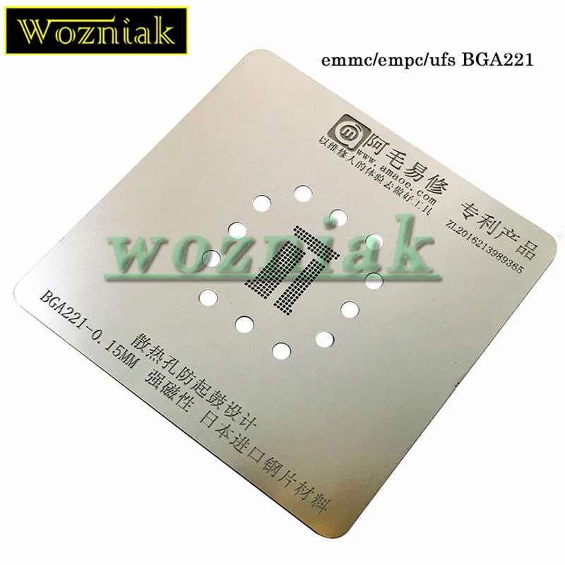 EMMC EMCP UFS BGA 153 162 169 186 221 254 универсальная платформа для обслуживания Оловянная сетка
