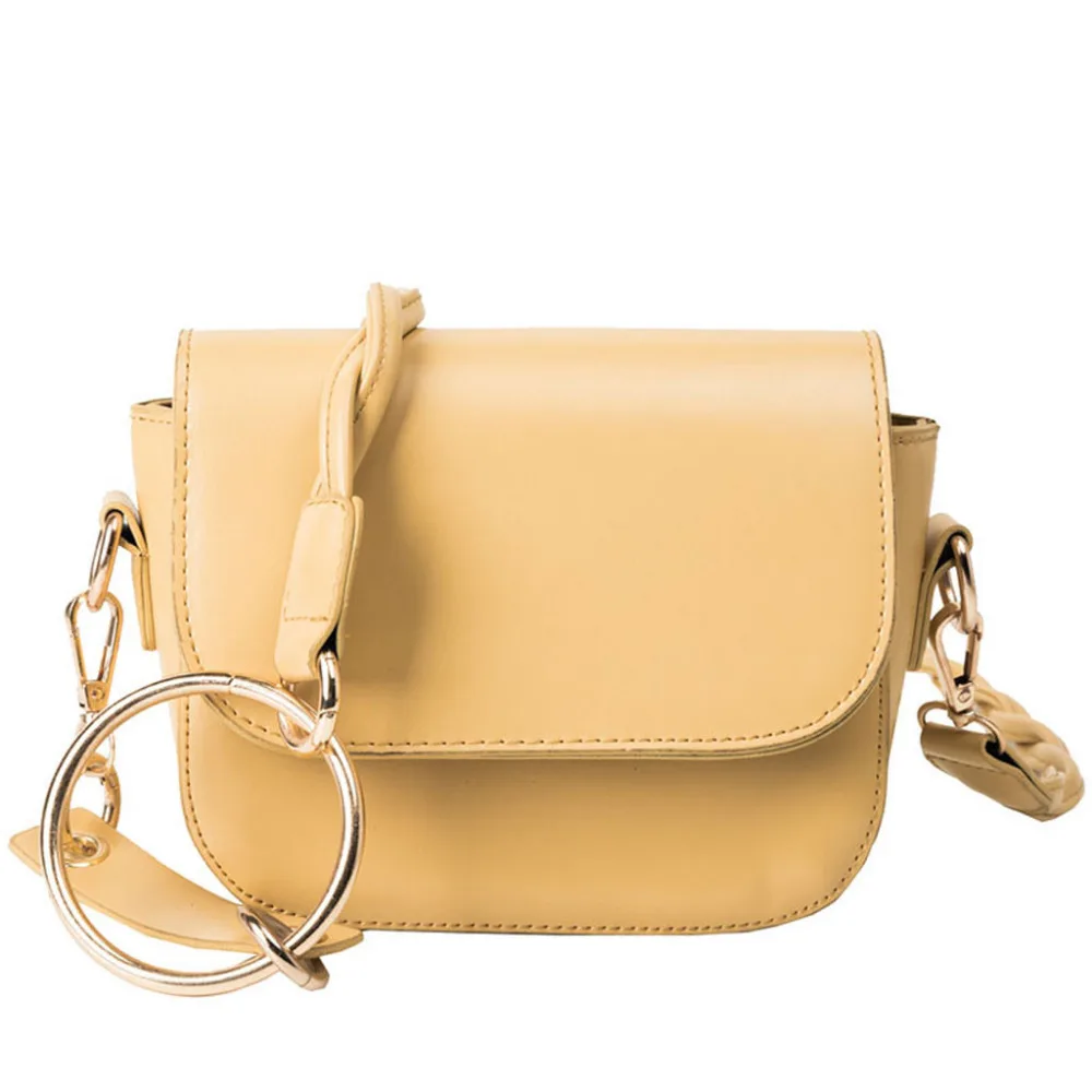 Сумка-мессенджер на одно плечо с большим кольцом 2019 | Багаж и сумки