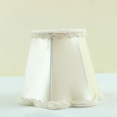 Элегантный и красивый стиль кремово-белый цвет тканевый абажур для хрустальной